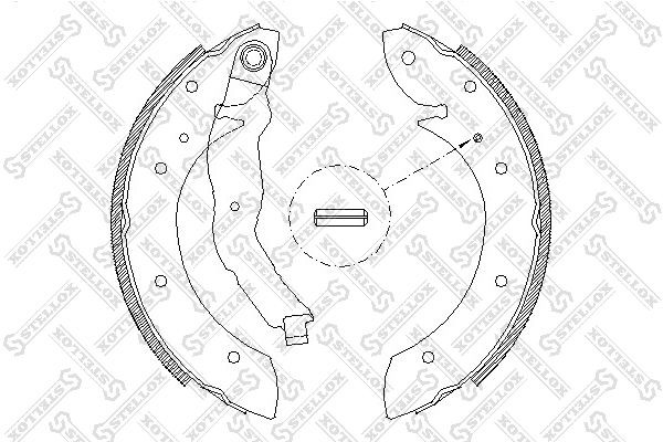 4396.00=544SBS=362225B=FSB447 !колодки барабанные\ BMW E36 1.6/1.8/1.8TD/TDs 90- 407-100-SX STELLOX