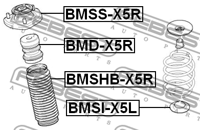 Пыльник заднего амортизатора BMSHB-X5R FEBEST