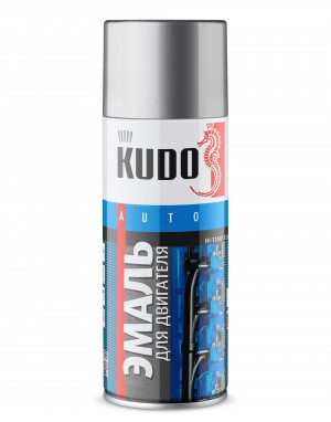 Краска термостойкая до +600C серебристая аэрозоль 520мл KUDO KU-5132 KUDO