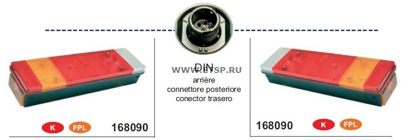Фонарь задний слева/справа 168090 VIGNAL SYSTEMS