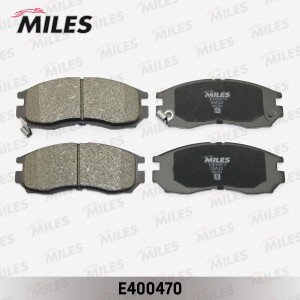 Колодки тормозные передние (без датчика) (Смесь Low-Metallic) MITSUBISHI GALANT/ E400470 MILES