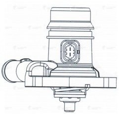 Термостат для а/м Opel Astra J (10-)/Corsa D (06-) 1.4T (с корпусом, низкотемп.  LT 2130 LUZAR