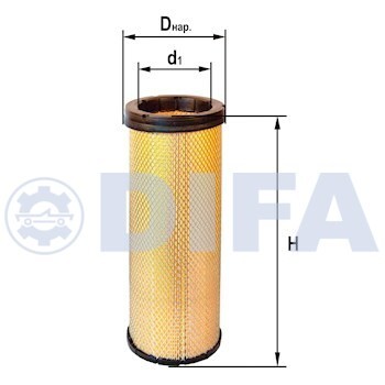 Элемент фильтрующий КАМАЗ воздушный ЕВРО-3 (элемент безопасности) DIFA DIFA4391-01 DIFA