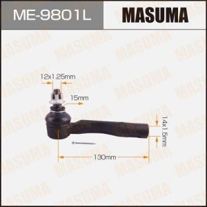 наконечник рулевой левый!\ Toyota Altezza/Crown, Lexus IS300 95-07 ME-9801L MASUMA