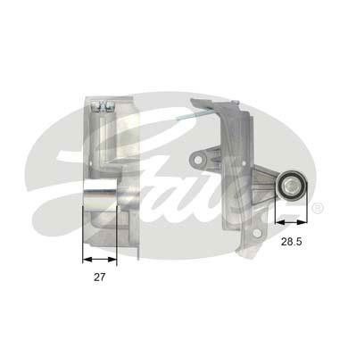 Ролик ГРМ VW Passat (1.8 T/2.0) AUDI A4,A6 обводной с кронштейном GATES T43028 GATES