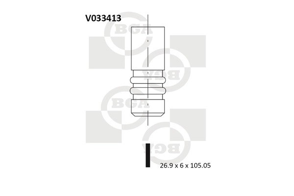 AUDI A3/4/6/GOLF IV/PASSAT B5 26.9x6x105.9 V033413 BG AUTOMOTIVE