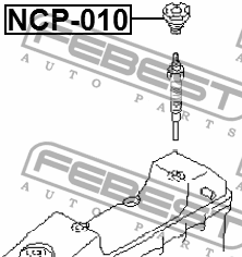 КОЛЬЦО УПЛОТНИТЕЛЬНОЕ СВЕЧНОГО КОЛОДЦА NCP-010 NCP-010 FEBEST