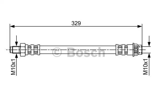 Шланг тормозной RENAULT Logan (04-),Sandero (07-) передний левый/правый BOSCH 1 987 481 032 BOSCH