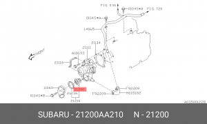 ТЕРМОСТАТ 21200-AA210 21200AA210 SUBARU