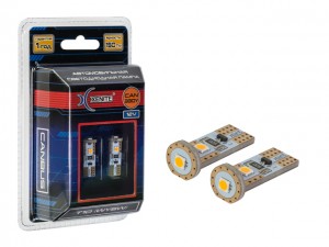 Лампа светодиодная 12V W5W T10W W2.1x9.5d бесцокольная блистер (2шт.) XENITE 1009627 XENITE
