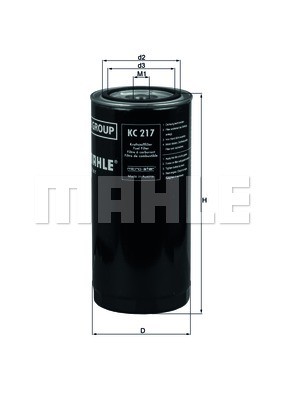 Фильтр топливный KC217 KC217 MAHLE KNECHT