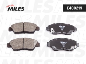 Колодки тормозные передние (без датчика) (Смесь Low-Metallic) HONDA CIVIC 91-05  E400219 MILES