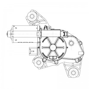 Моторедуктор стеклооч. для а/м Лада Vesta SW (15-)/SW Cross (15-) (задн.) (VWB 0 VWB0151 START VOLT