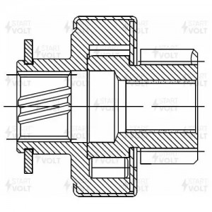 Бендикс стартера VCS 0801 START VOLT