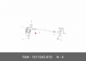 Кольцо уплотнительное FAW J6,J7 насоса масляного OE 1011042-81D FAW