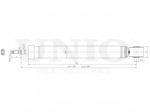 Амортизатор газовый задней подвески SAB-10763 UNIO