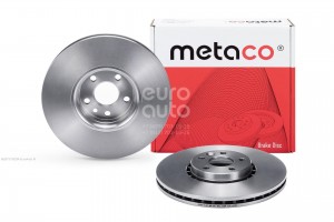 Диск тормозной передний вентилируемый 3050271 METACO