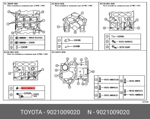 шайба болта бугеля!\ Toyota 90210-09020 TOYOTA