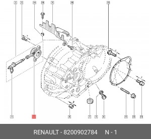 подшипник выжимной! гидравлический рабочий\ Renault 8200902784 RENAULT