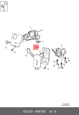 ВИНТ ШЕСТИГРАННЫЙ (10216100/201016/0080006/047) 994780 VOLVO