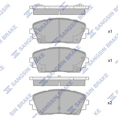 Колодки тормозные KIA PICANTO 11- передние SP1405 SP1405 SANGSIN
