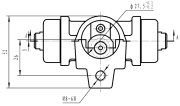 Цилиндр торм. VW Transporter T4 (90-) зад. лев./прав. d=20.6мм (CF 1846) CF1846 TRIALLI