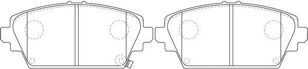 Колодки тормозные передние NISSAN PRIMERA (P12) 02/ALMERA TINO 0005 BP28106 BP28106 SB NAGAMOCHI