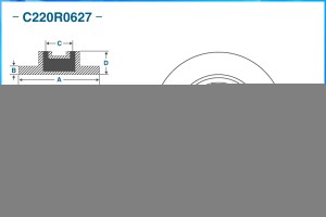 Тормозной диск задний C220R0627 C220R0627 CWORKS