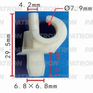 КРЕПЛЕНИЕ ДЕРЖАТЕЛЯ КАПОТА VW GOLF III/IV P370487 PATRON