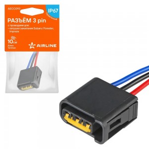 Разъём 3 pin с проводами для катушки зажигания Subaru (AECC093) AECC093 AIRLINE