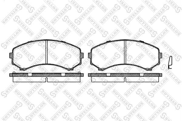 396 00 !колодки дисковые п.\ Mazda MPV 2.6/3.0/2.5TD 92-99, Mitsubishi Pajero 3. 407-000-SX STELLOX