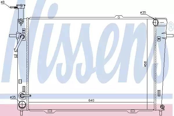 радиатор системы охлаждения!\ Hyundai Tucson, Kia Sportage 2.0/2.7 04> 67479 NISSENS