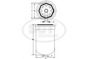 Фильтр топливный ST720 SCT