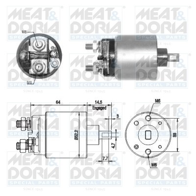 Реле втягивающее NISSAN Qashqai (07-) стартера MEAT&DORIA 46274 MEAT DORIA