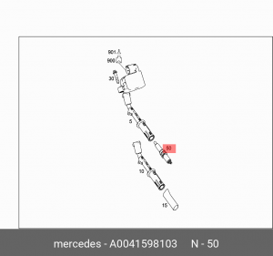 MERCEDES BENZ W204 (2007>) IRIDIUM A0041598103 MERCEDES BENZ