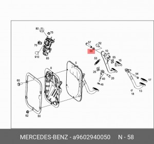 Втулка A 960 294 00 50 MERCEDES BENZ
