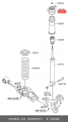 Опора амортизатора HYUNDAI i40 (11-) заднего OE 553303V011 HYUNDAI KIA