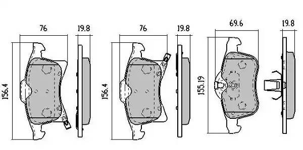 колодки дисковые передние!\ Opel Astra H 04>/Corsa/Meriva 03> FBP1353 FREMAX