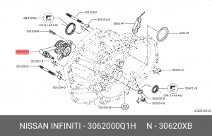 ЦИЛИНДР СЦЕПЛЕНИЯ ГЛАВНЫЙ 30620-00Q1H 3062000Q1H NISSAN