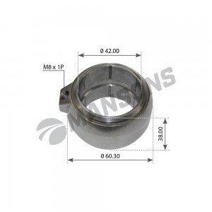 Втулка BPW вала тормозного (с масленкой) (40x60x38мм) MANSONS 300221 MANSONS