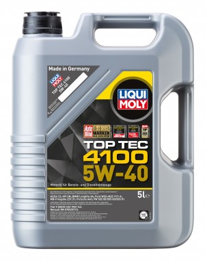 LIQUI MOLY TOP TEC 4100 5W40 5Л ACEA C3 API SN Ford WSS-M2C 917-A MBApproval 229 9511 LIQUI MOLY