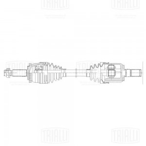Привод Hyundai Solaris (10-)/Kia Rio (11-) 1.6i 6AT (перед. прав.) (AR 0811) AR 0811 TRIALLI