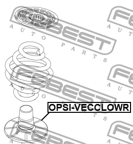 Проставка задн пружины нижняя OPEL VECTRA C OPSI-VECCLOWR OPSI-VECCLOWR FEBEST