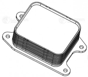 Радиатор масл. для а/м Skoda Octavia A7 (13-)/VW Golf VII (12-) 1.2TSi/1.4TSi 1. LOC1807 LUZAR