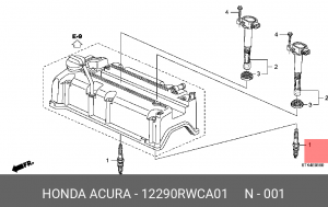 Свеча зажигания 12290RWCA01 12290RWCA01 HONDA