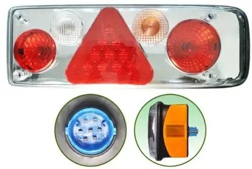 Фонарь задний KRONE KOGEL левый (разъем сзади,без рога) прозрачный MARS TECH M711417 MARS