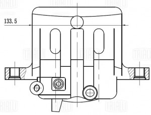 Суппорт торм. Mitsubishi Pajero II (90-) перед. прав. d=43мм (CF 012077) CF012077 TRIALLI
