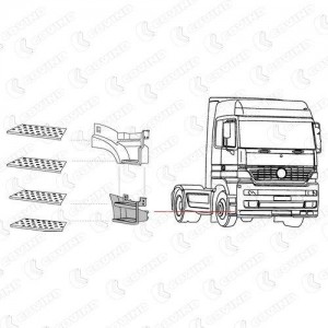 подножка! правая\MB Actros, Axor 944240 COVIND