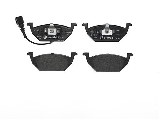 Колодки тормозные (с датчиком) P85072 P85072 BREMBO