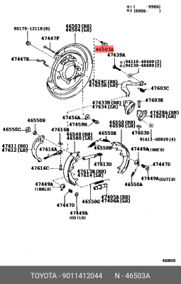 LEXUS LX 570 (2007>) 90114-12044 TOYOTA